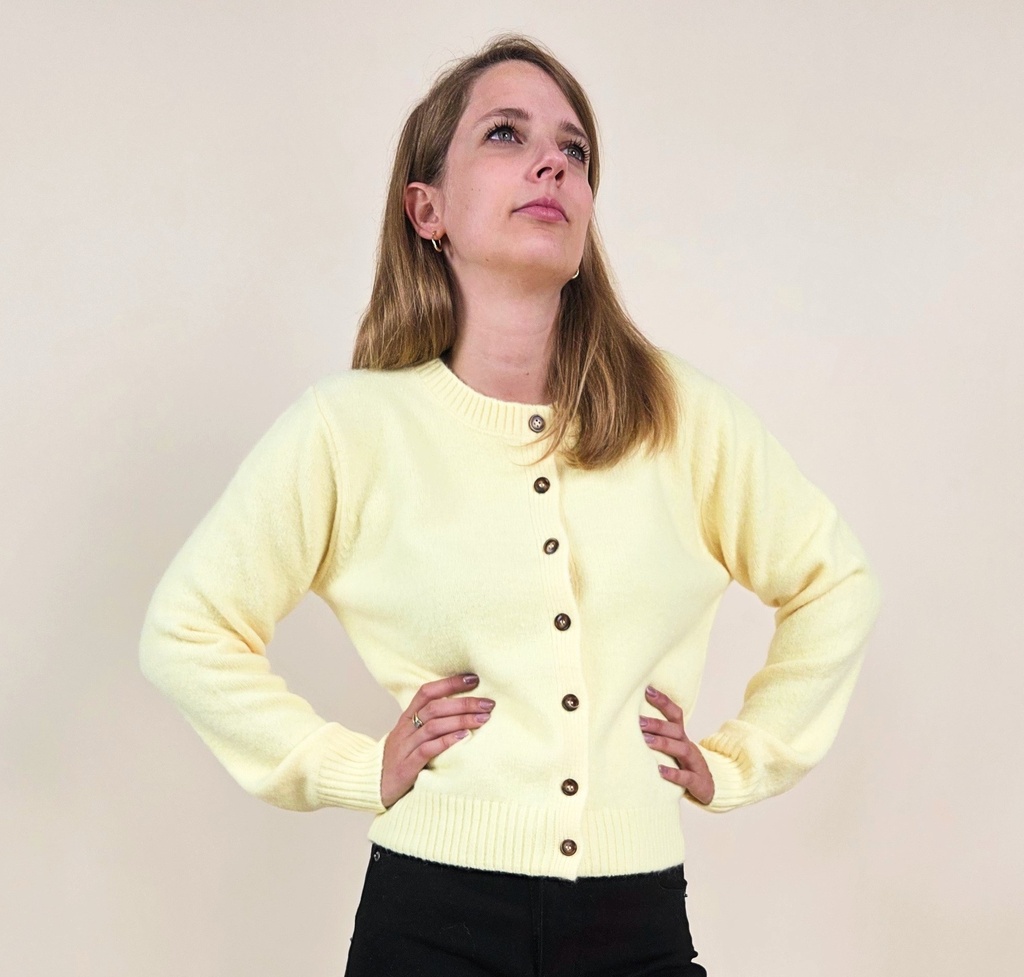 [00020_S/M] Gilet butter yellow (S/M)