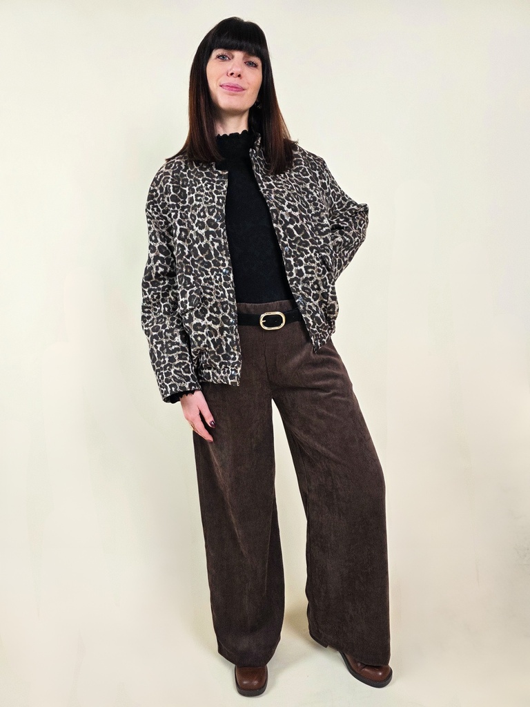 [00172] Pantalon velours côtelé marron