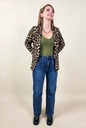 Pantalon denim bleu wide leg