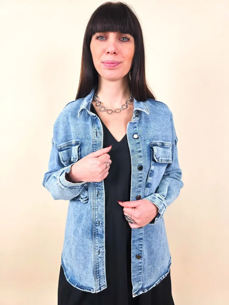 Veste oversize en jeans