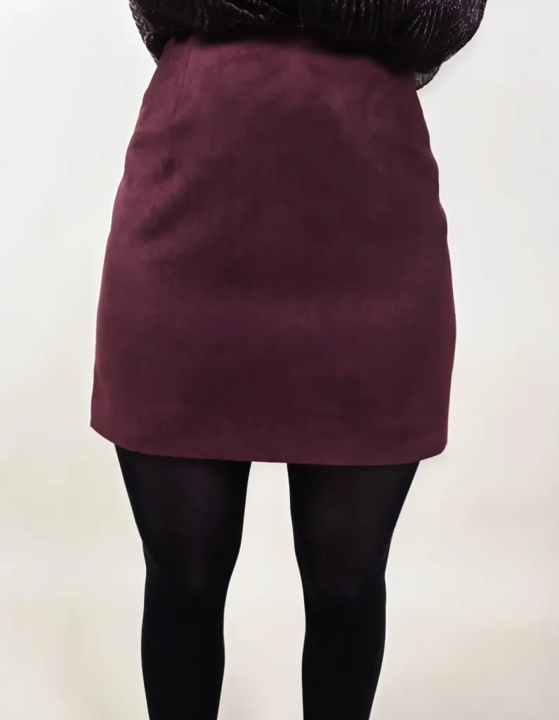 [00310_S] Mini-jupe bordeaux (S)