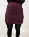 Mini-jupe bordeaux
