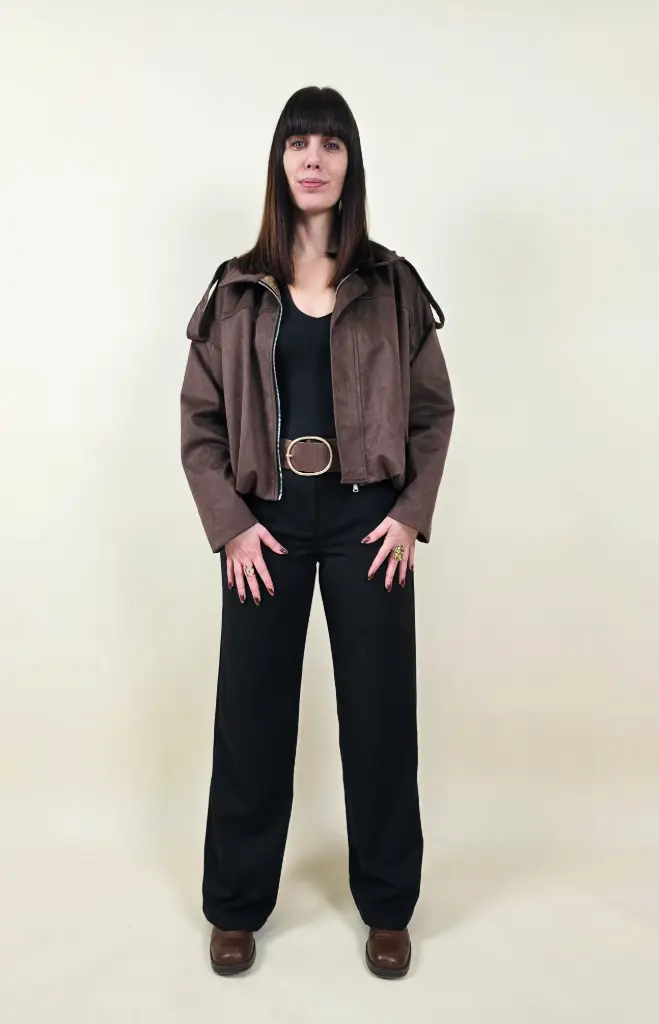 [00391_S] Pantalon large noir (S)