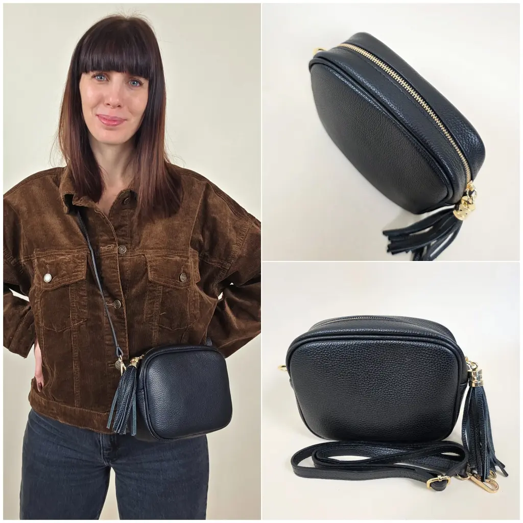 [00361] Sac bandoulière similicuir noir