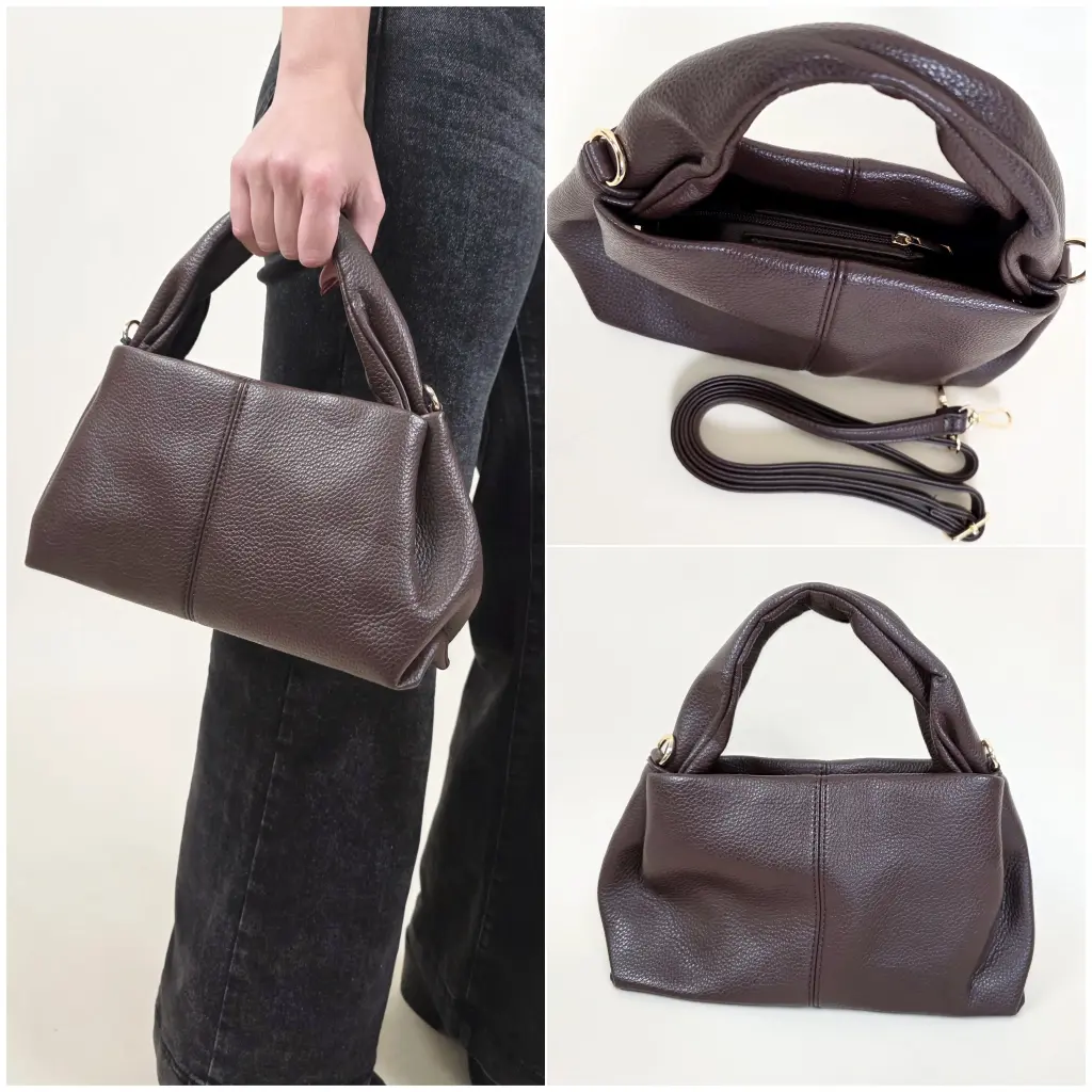 [00349] Sac à main similicuir marron