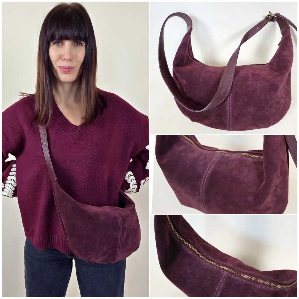 [00358] Sac bandoulière bordeaux