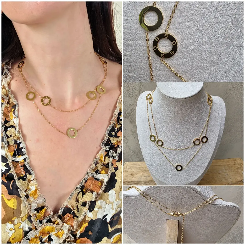 [00346] Collier à deux rangs