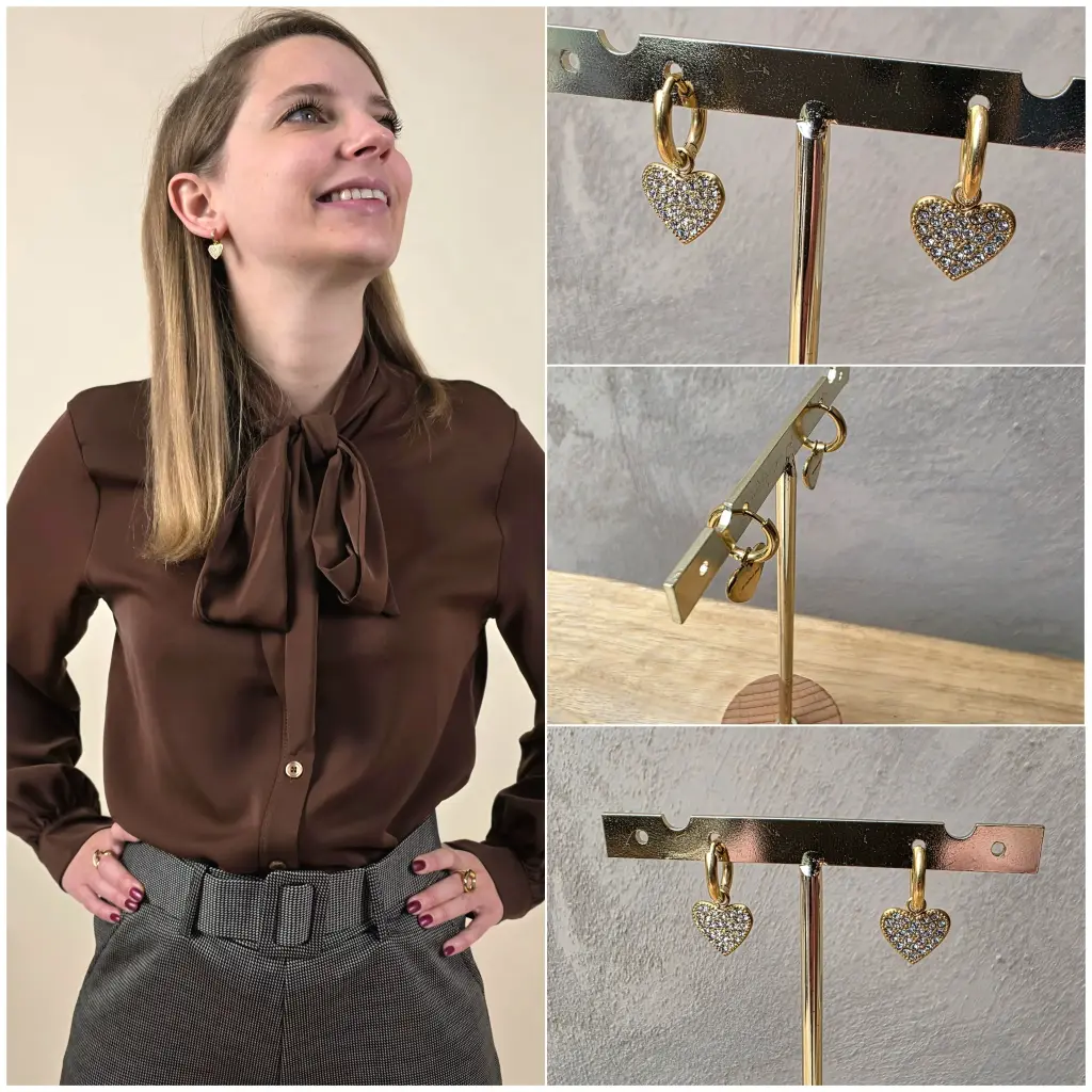 [00325] Boucles d'oreilles cœur