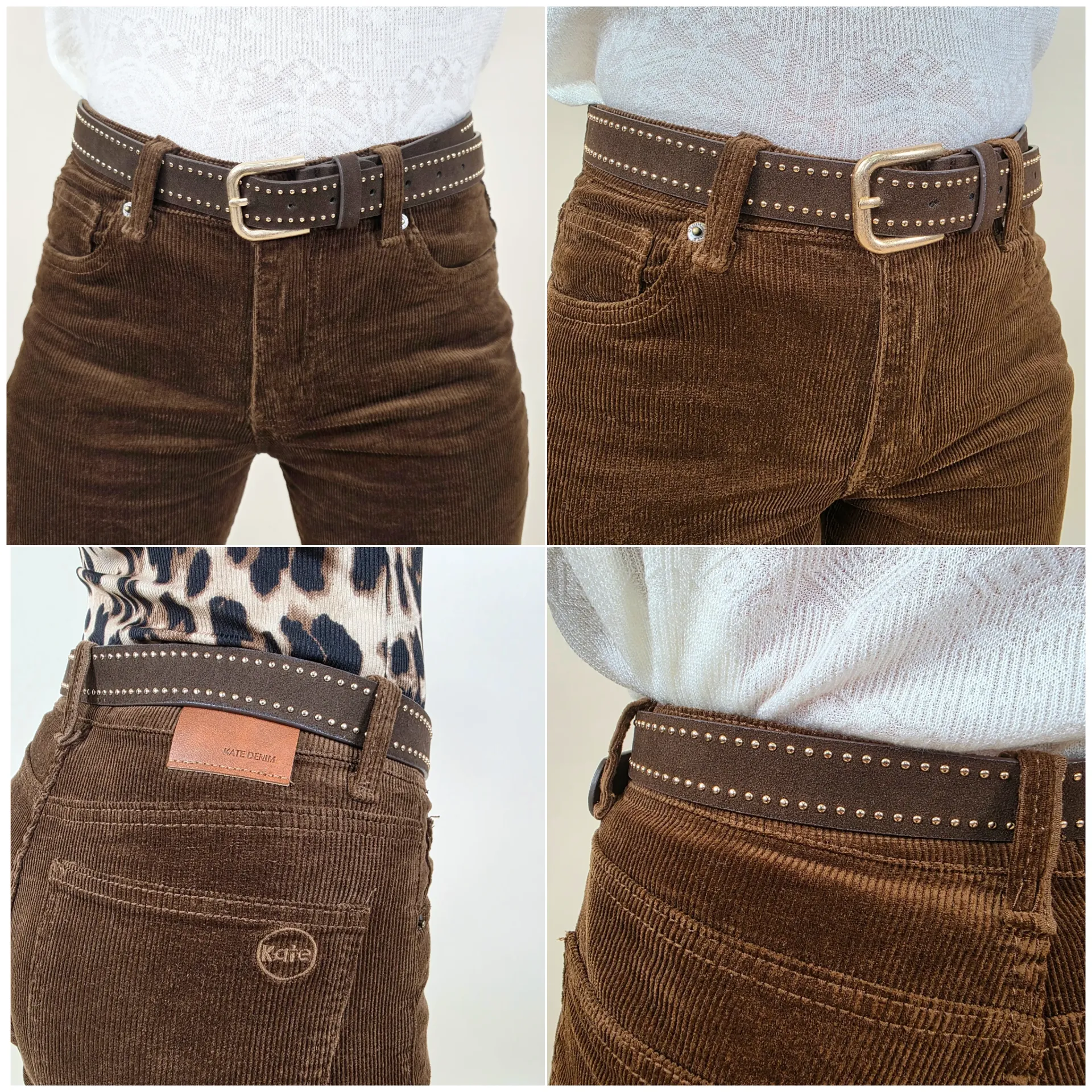 [00464] Ceinture marron 90 cm