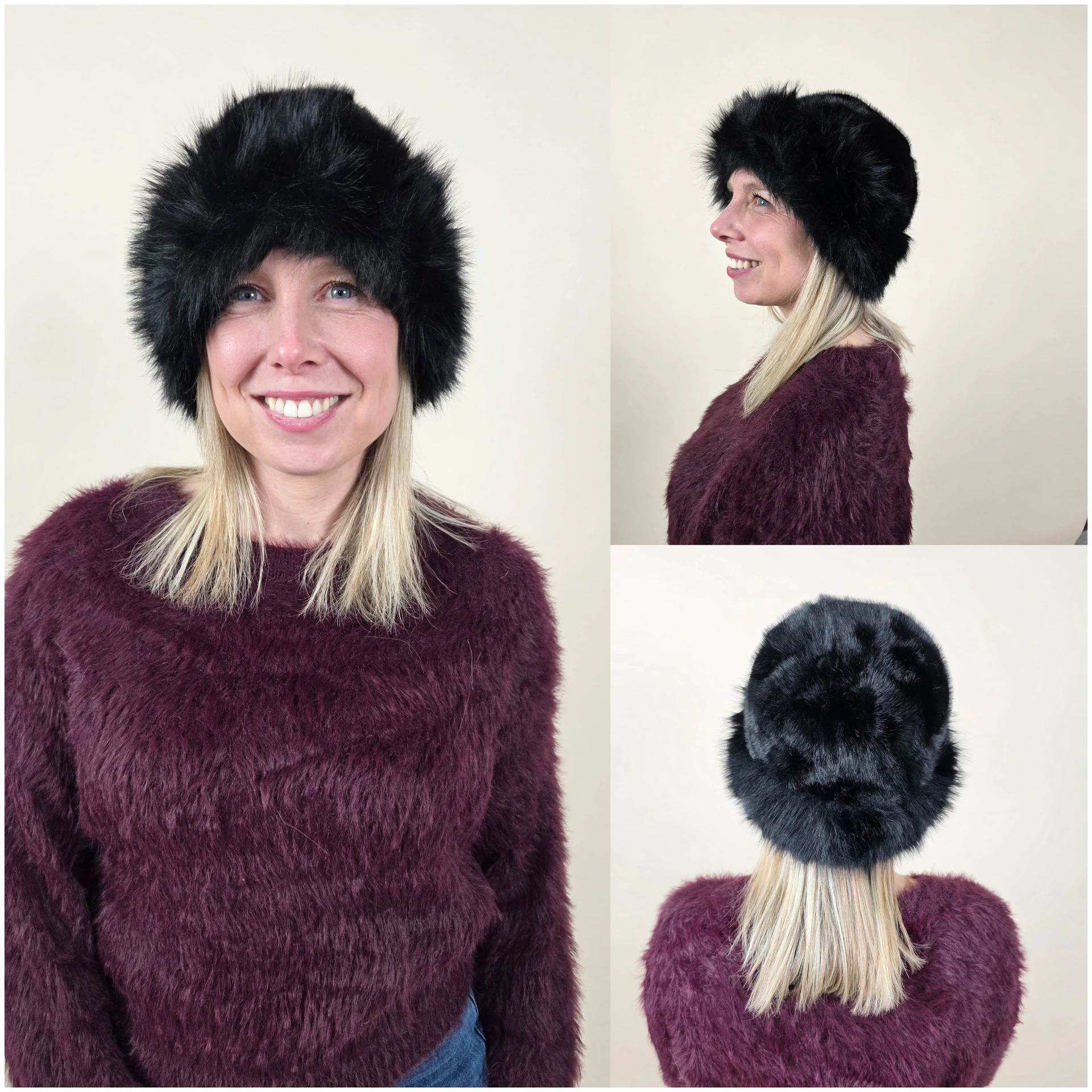 [00468] Chapka en fourrure noire