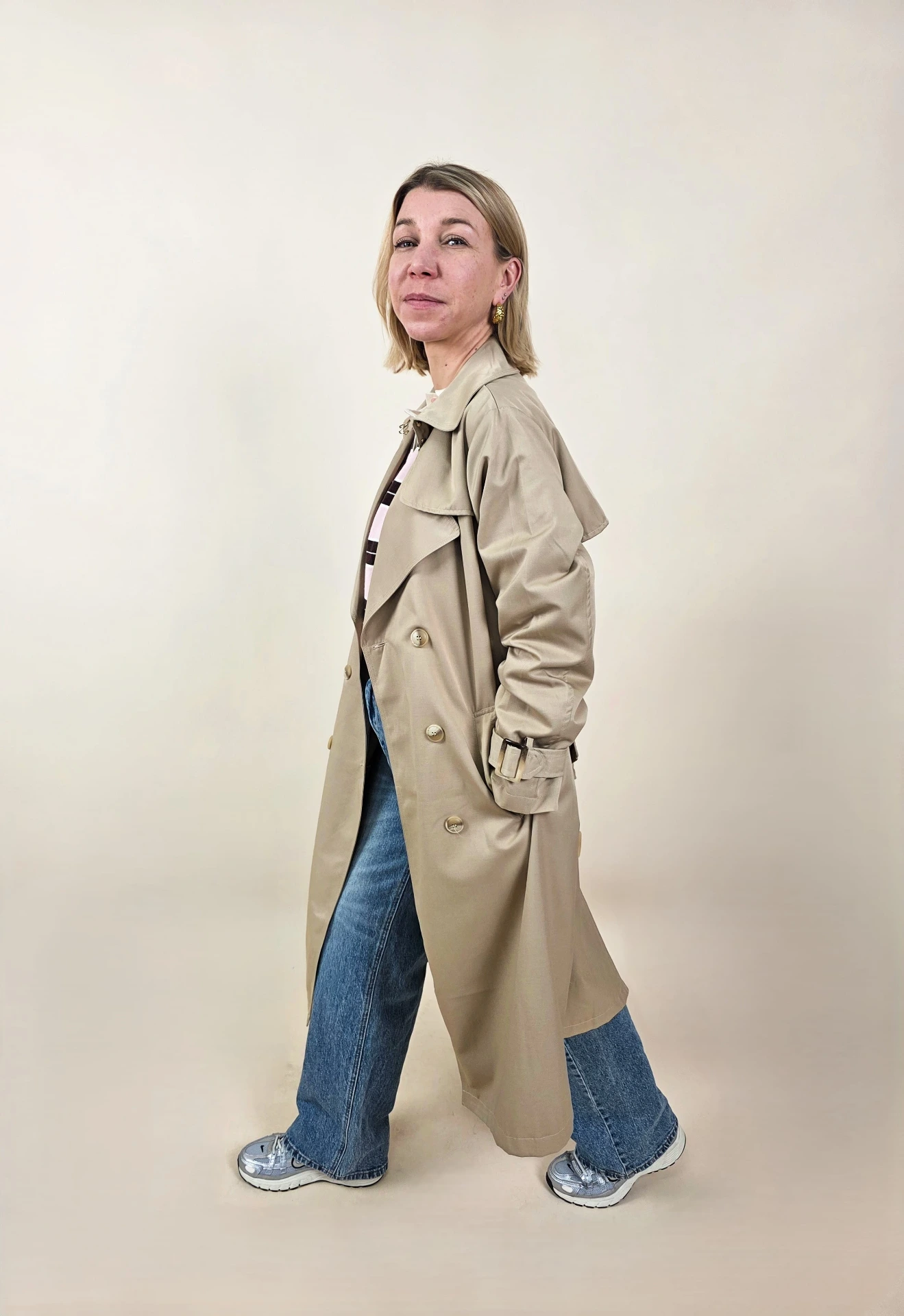 Trench classique beige