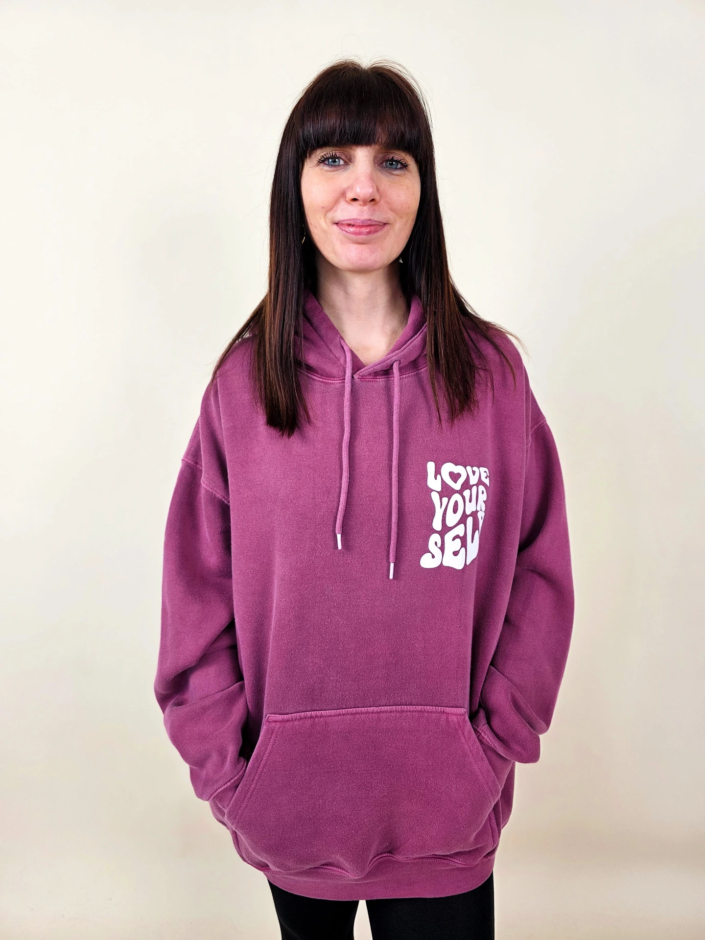 Sweat à capuche Oversize "Love Yourself"