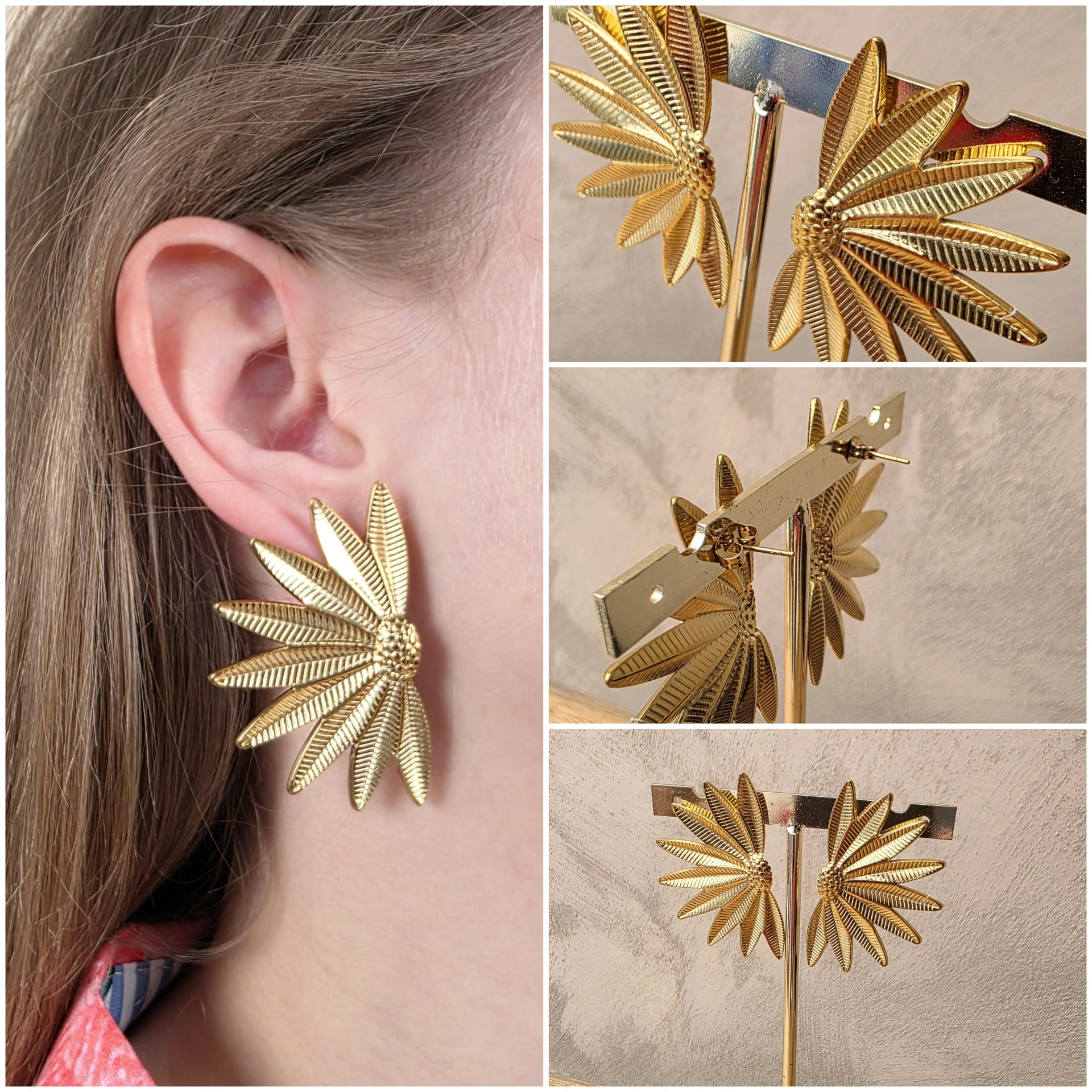 Boucles d'oreilles "Soleil Radiant"