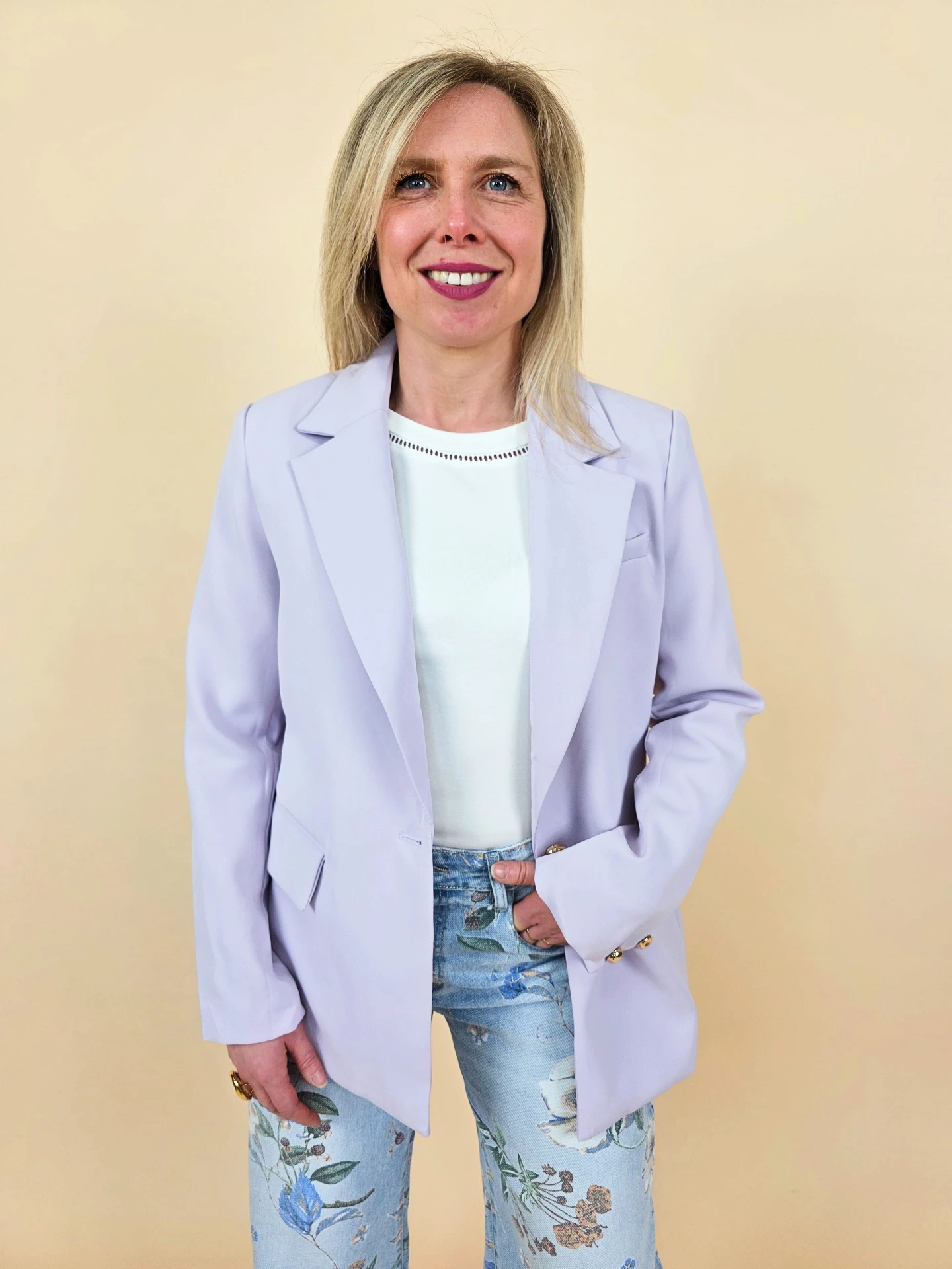 Veste blazer lilas