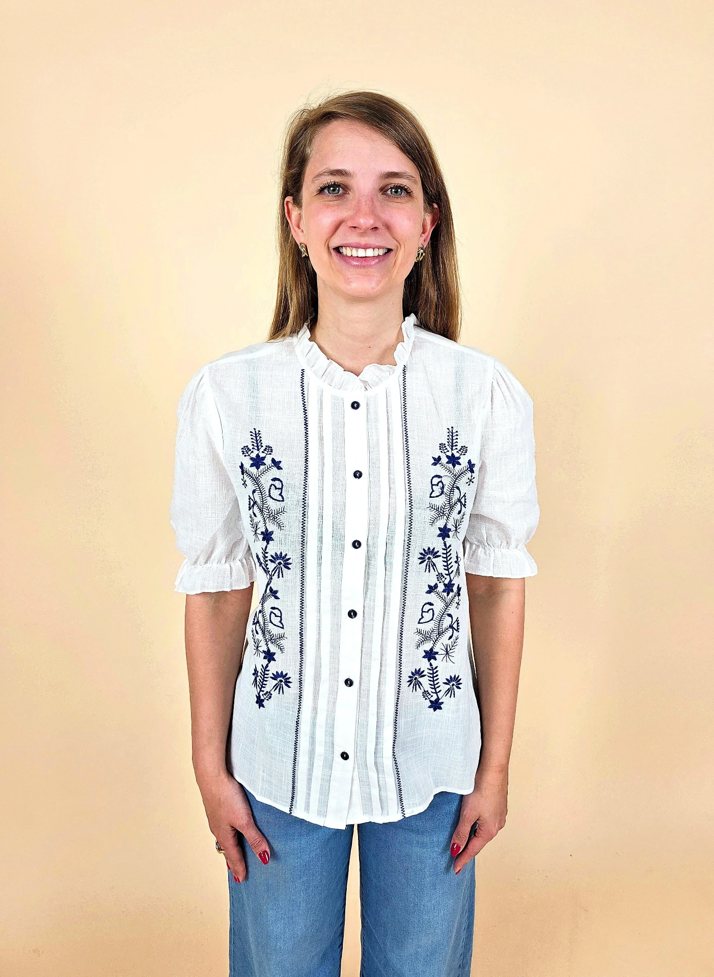 Blouse blanche bohème-chic