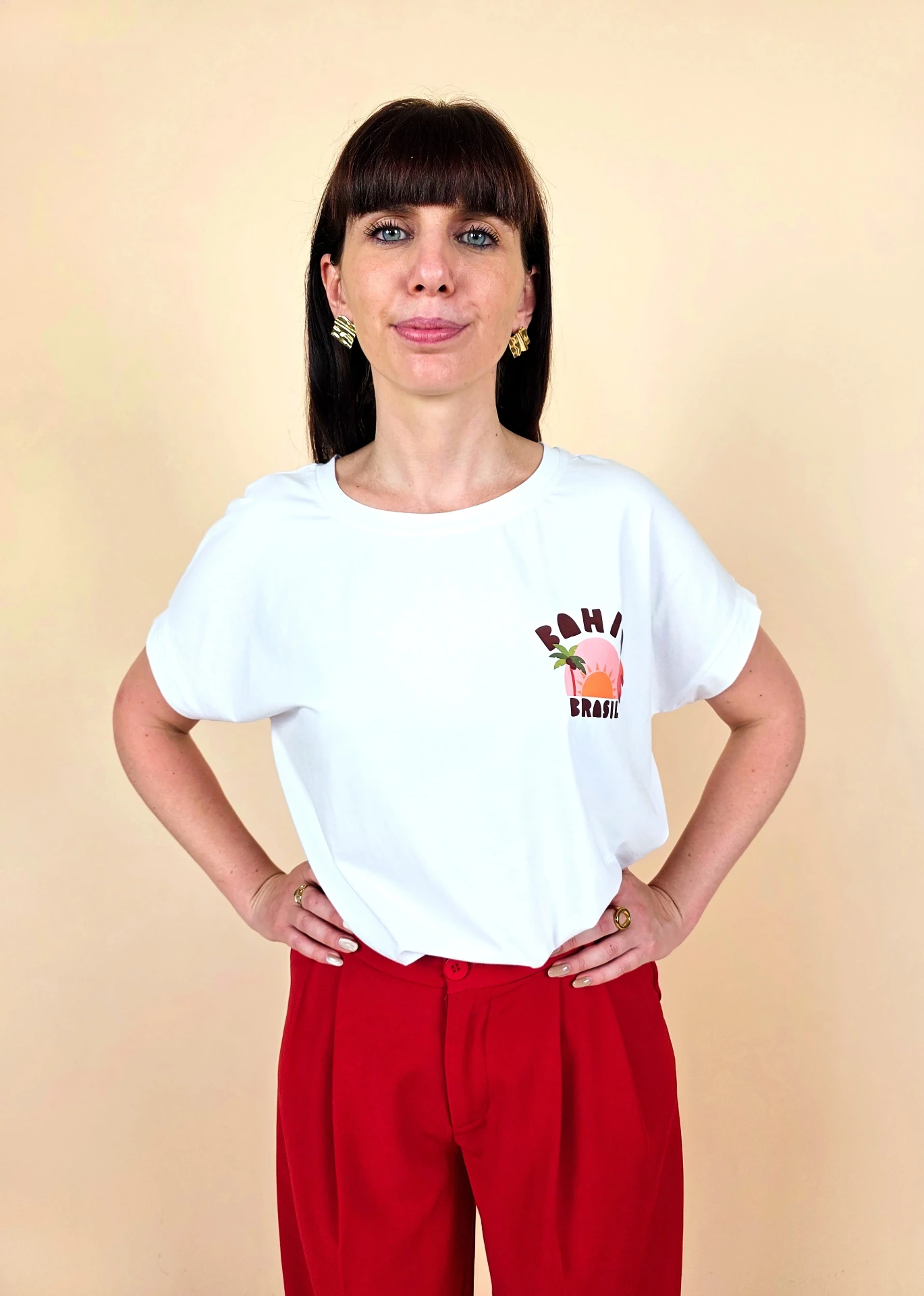 [00742] T-shirt blanc « Bahia Brasil »