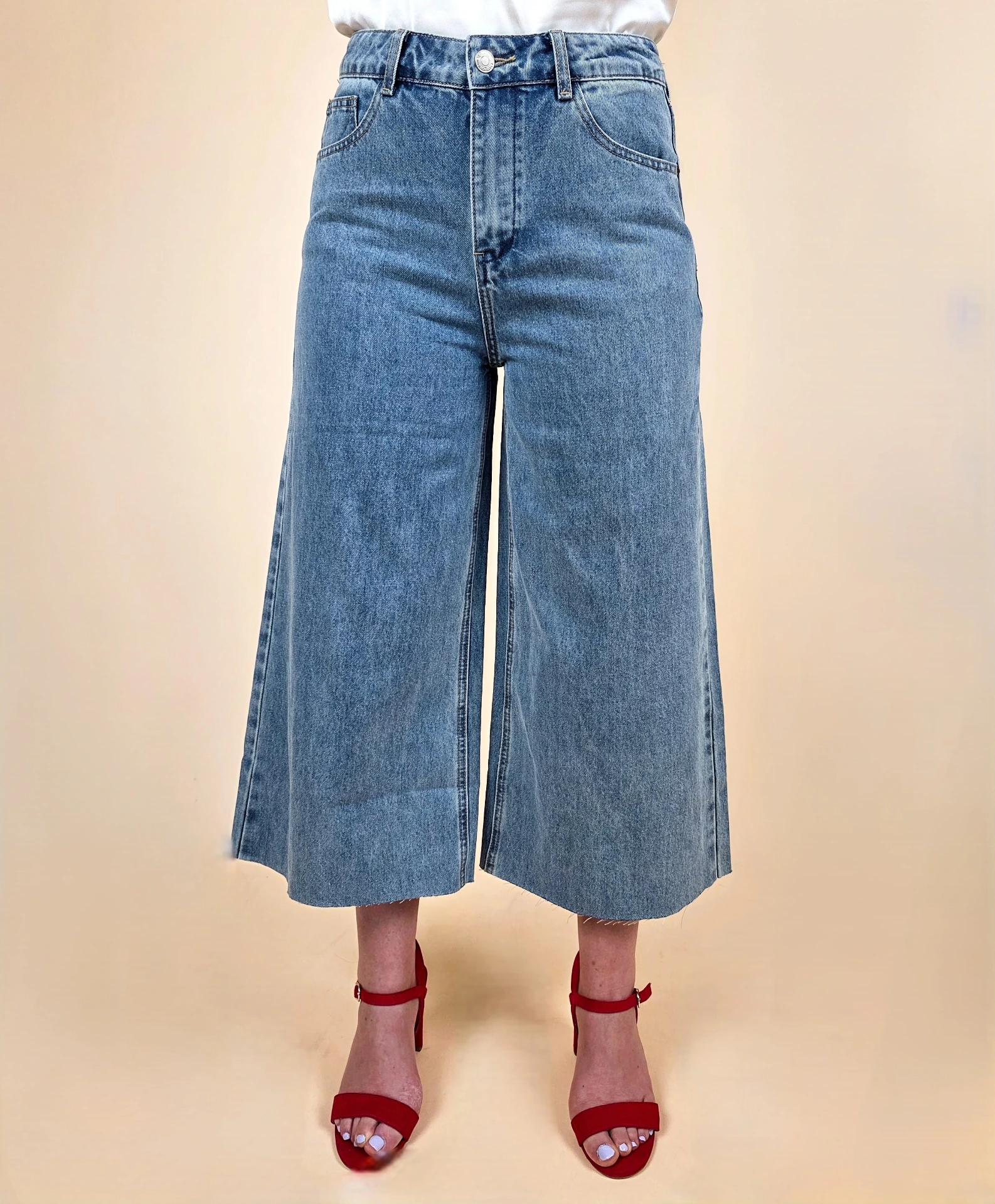 [00770_XS] Jeans wide-leg cropped (XS)