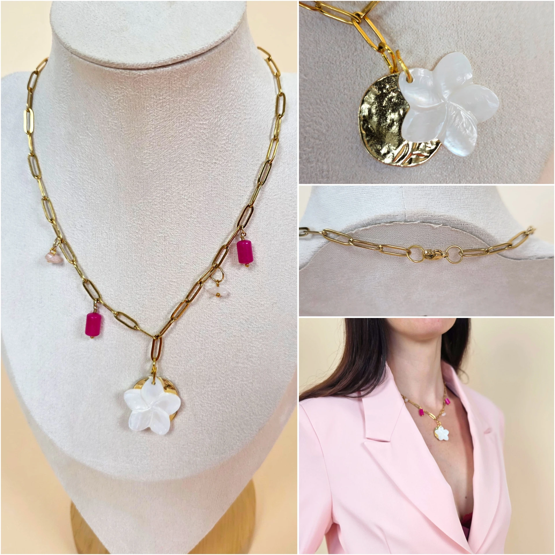 Collier "Tahiti Pop"