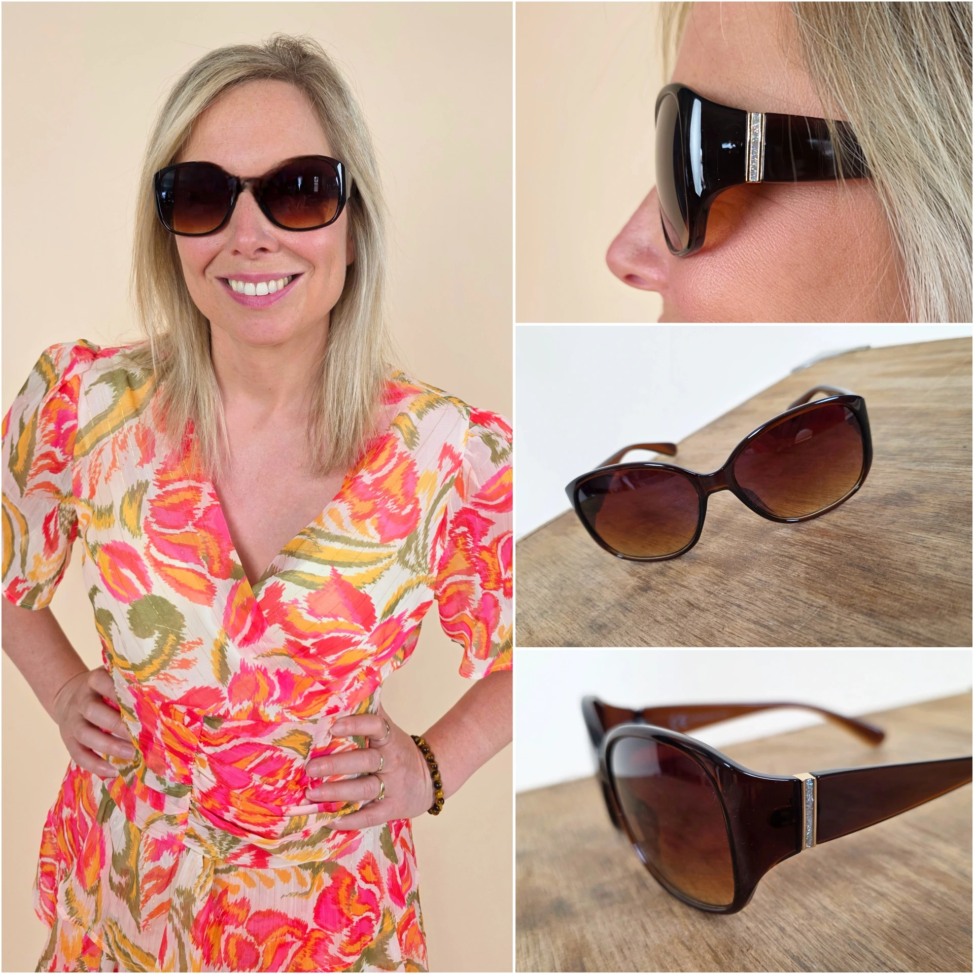 Lunettes de soleil avec strass